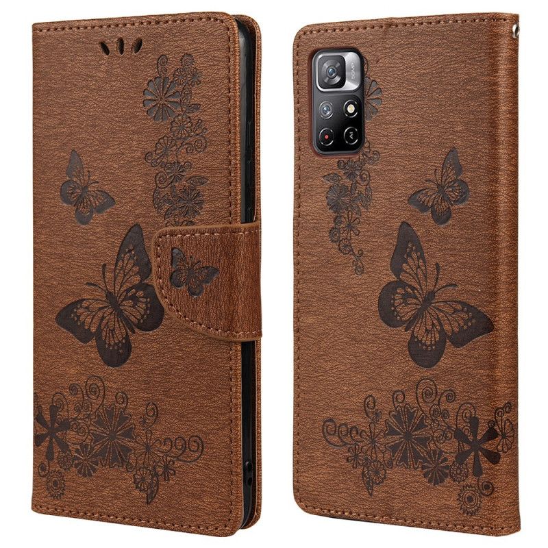 Fodral Xiaomi Redmi Note 11 / Poco M4 Pro 5g Splendid Strap Butterflies