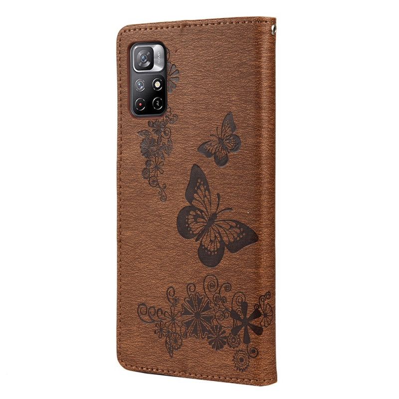 Fodral Xiaomi Redmi Note 11 / Poco M4 Pro 5g Splendid Strap Butterflies