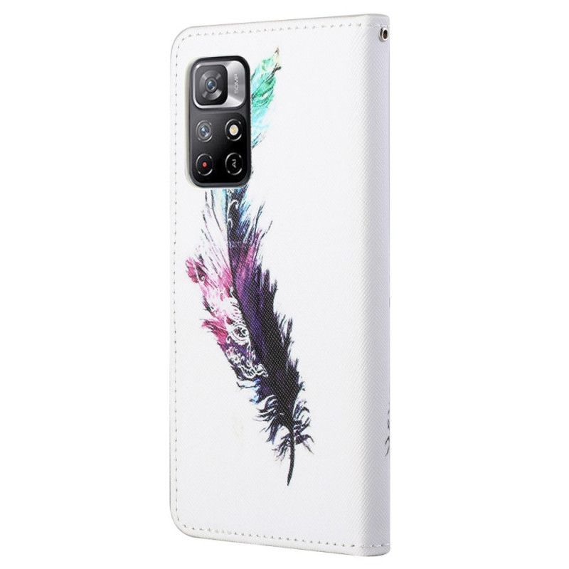 Fodral Xiaomi Redmi Note 11 / Poco M4 Pro 5g Strap Feather