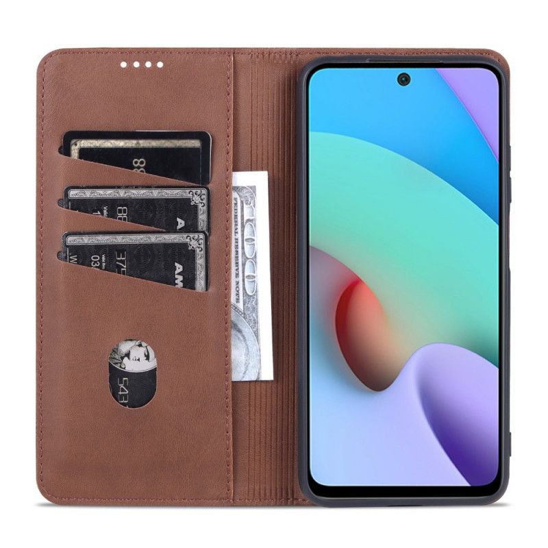 Folio-fodral Xiaomi Redmi Note 11 / Poco M4 Pro 5g Azns Läderstil