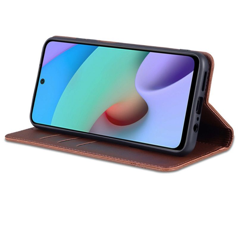 Folio-fodral Xiaomi Redmi Note 11 / Poco M4 Pro 5g Azns Läderstil