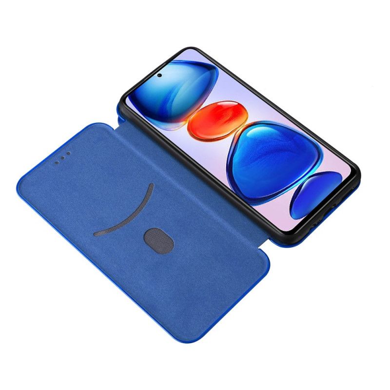 Folio-fodral Xiaomi Redmi Note 11 / Poco M4 Pro 5g Telefonfodral Kolfiber