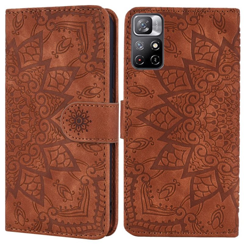 Läderfodral Xiaomi Redmi Note 11 / Poco M4 Pro 5g Telefonfodral Barockmandala