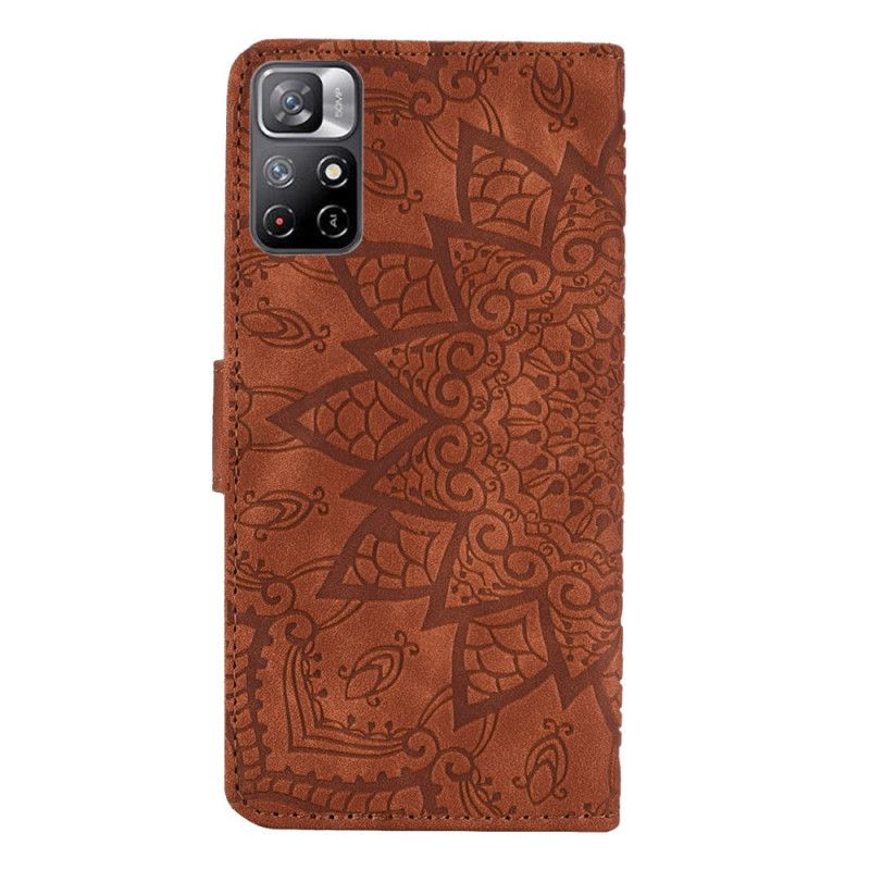 Läderfodral Xiaomi Redmi Note 11 / Poco M4 Pro 5g Telefonfodral Barockmandala