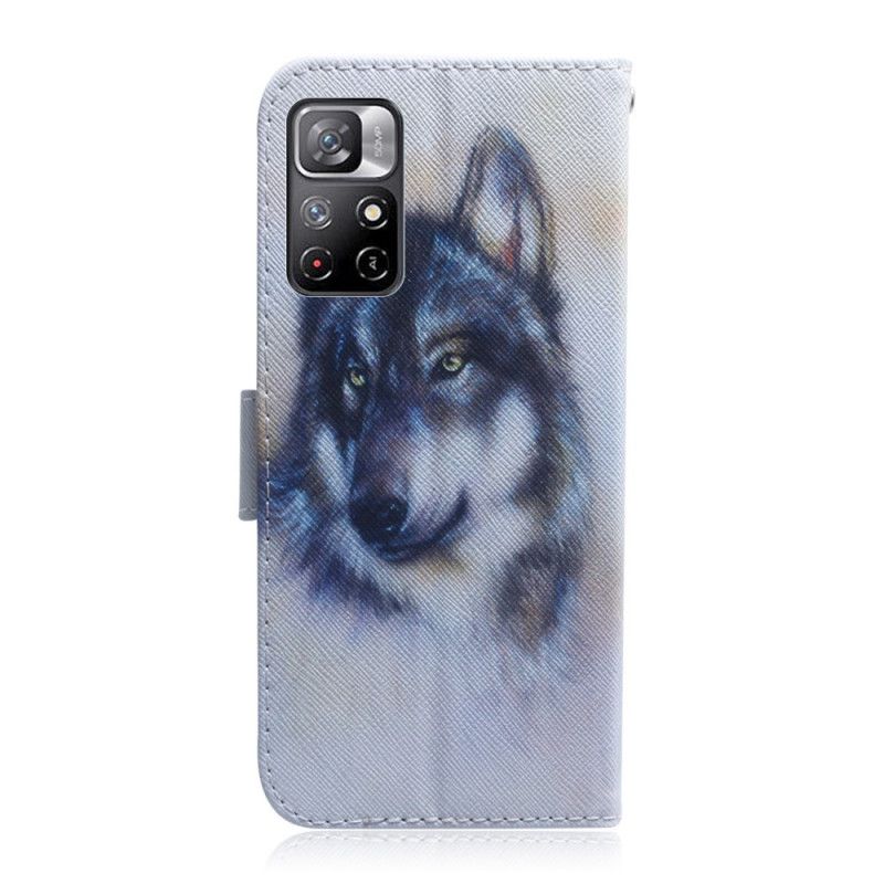 Läderfodral Xiaomi Redmi Note 11 / Poco M4 Pro 5g Telefonfodral Canine Look