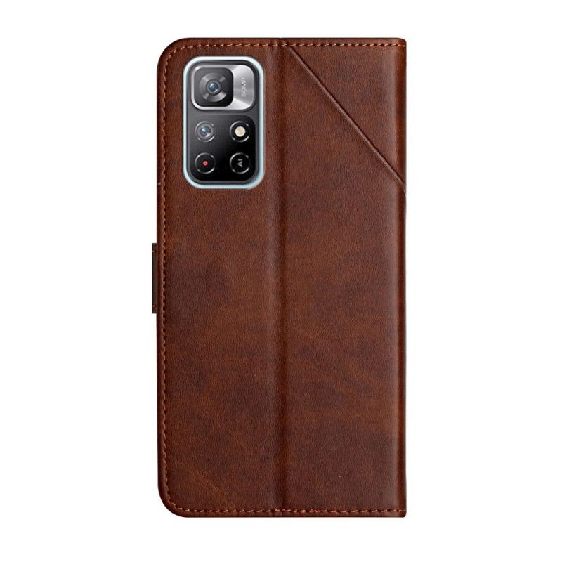 Läderfodral Xiaomi Redmi Note 11 / Poco M4 Pro 5g Telefonfodral Style Leather Geo X Design