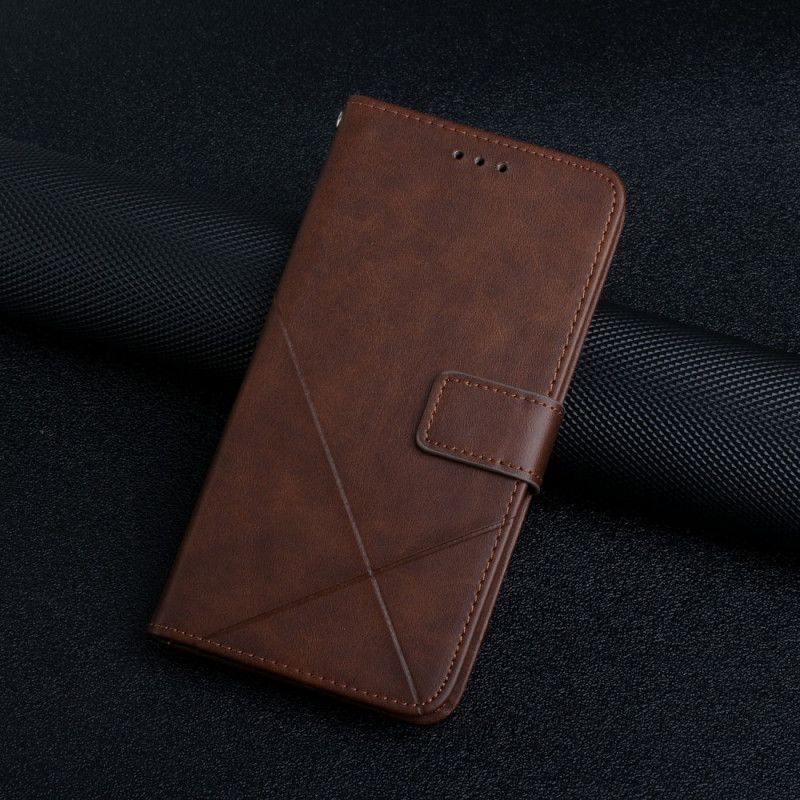 Läderfodral Xiaomi Redmi Note 11 / Poco M4 Pro 5g Telefonfodral Style Leather Geo X Design