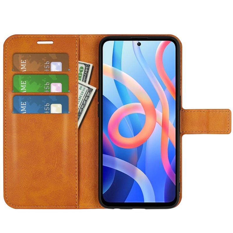 Läderskal Fodral Xiaomi Redmi Note 11 / Poco M4 Pro 5g Faux Leather Design Plus