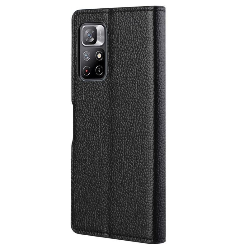 Läderskal Fodral Xiaomi Redmi Note 11 / Poco M4 Pro 5g Litchi Grain Lädereffekt