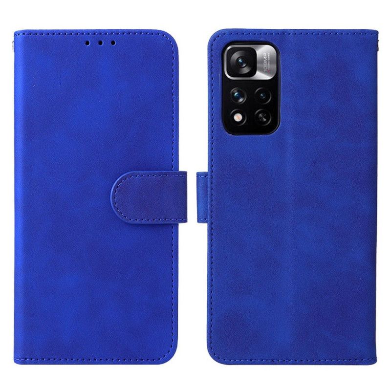 Läderskal Fodral Xiaomi Redmi Note 11 / Poco M4 Pro 5g Skin-touch