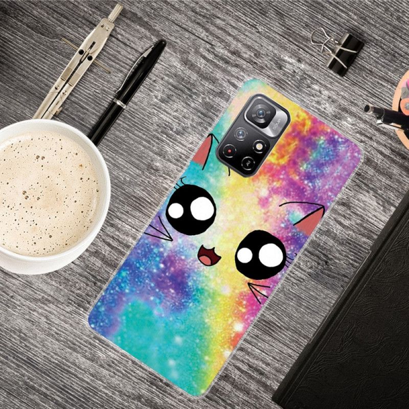 Skal Xiaomi Redmi Note 11 / Poco M4 Pro 5g Cat Cartoon