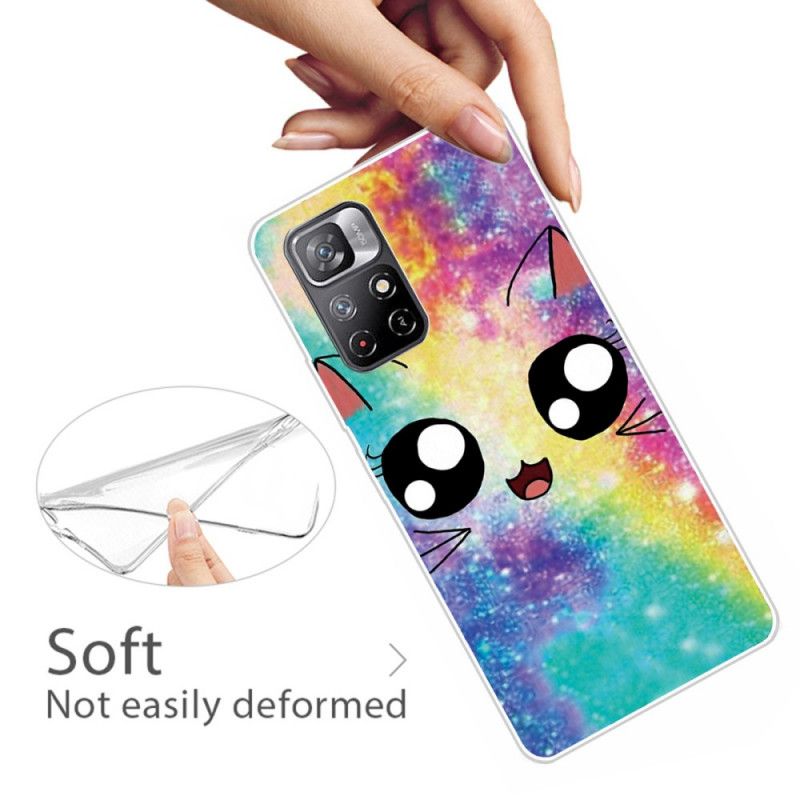 Skal Xiaomi Redmi Note 11 / Poco M4 Pro 5g Cat Cartoon