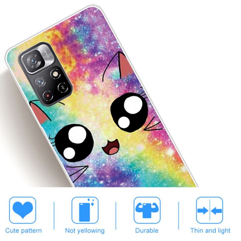 Skal Xiaomi Redmi Note 11 / Poco M4 Pro 5g Cat Cartoon