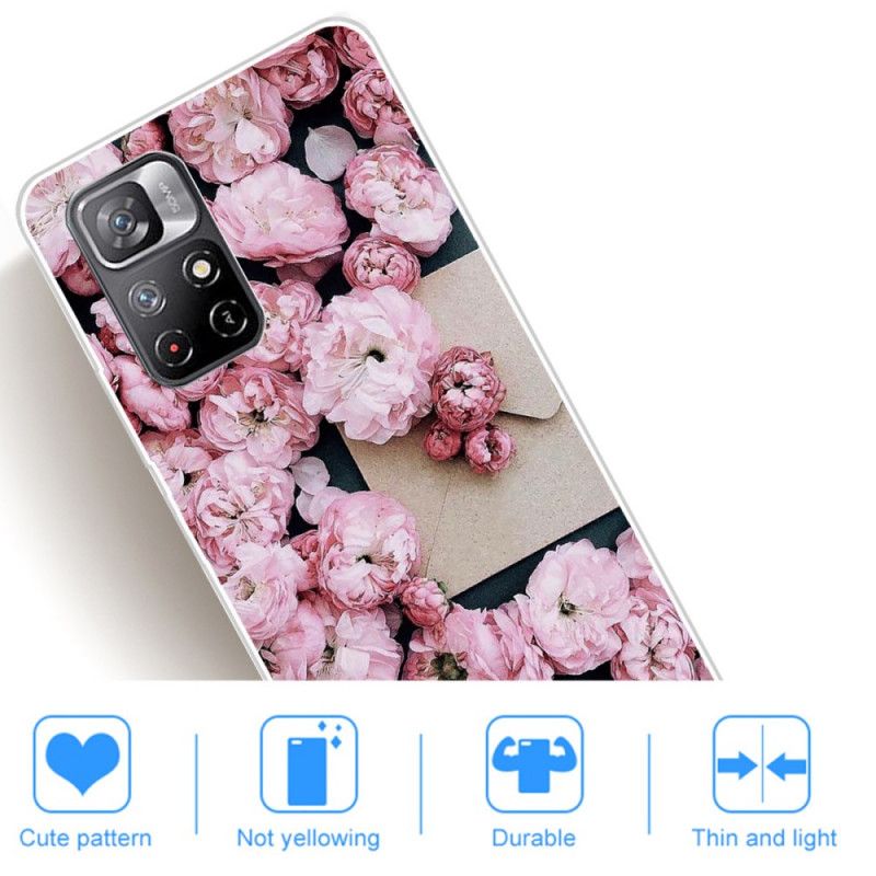 Skal Xiaomi Redmi Note 11 / Poco M4 Pro 5g Intensiva Blommor