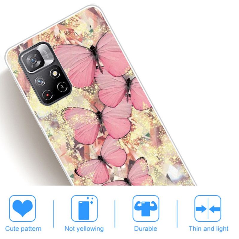 Skal Xiaomi Redmi Note 11 / Poco M4 Pro 5g Royal Butterflies