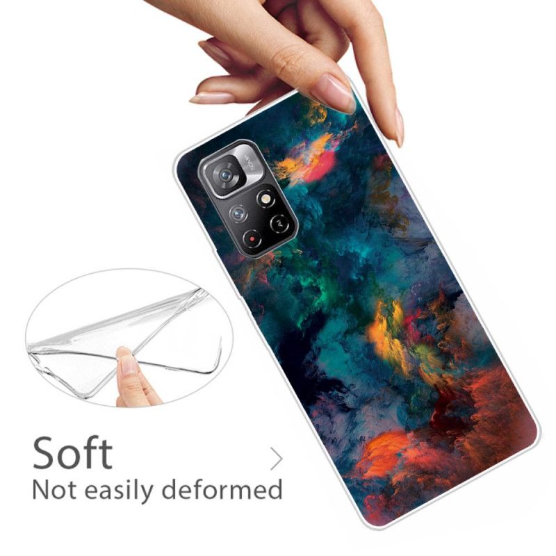 Skal Xiaomi Redmi Note 11 / Poco M4 Pro 5g Telefonfodral Färgade Moln