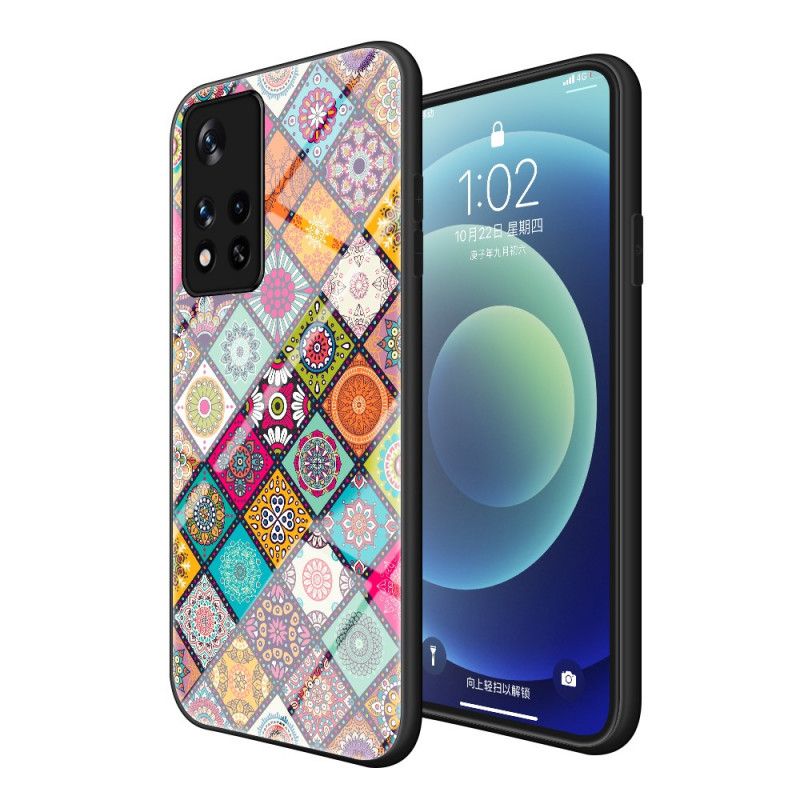 Skal Xiaomi Redmi Note 11 / Poco M4 Pro 5g Telefonfodral Magnetisk Patchwork-hållare