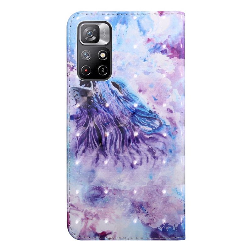 Skyddsfodral Xiaomi Redmi Note 11 / Poco M4 Pro 5g Wolf Watercolor