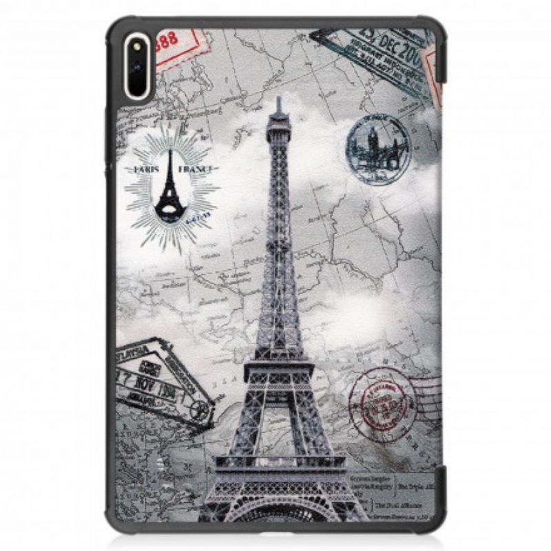 Smart Case Huawei Matepad 11 (2021) Retro Eiffeltorn