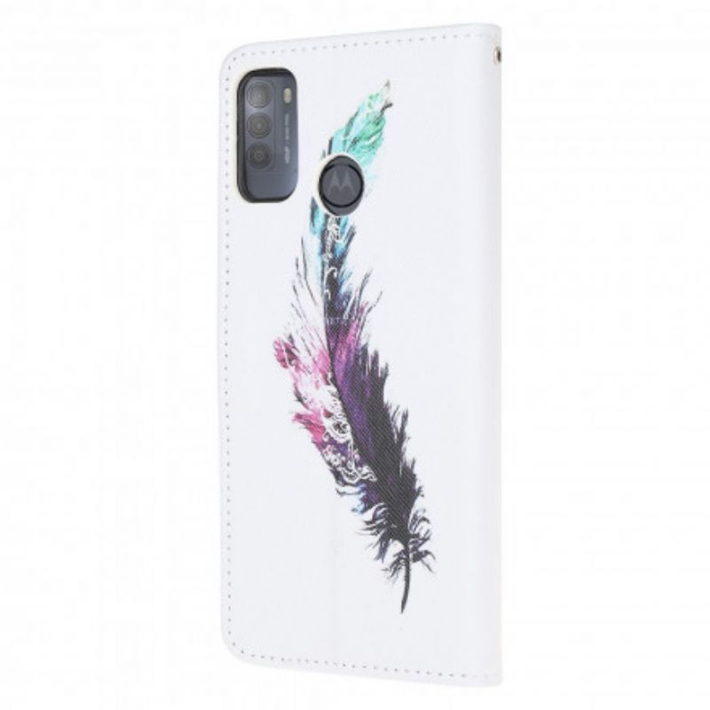 Fodral Moto G50 Strap Feather