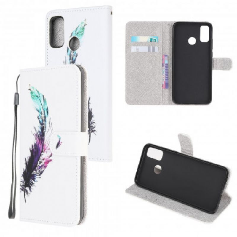 Fodral Moto G50 Strap Feather