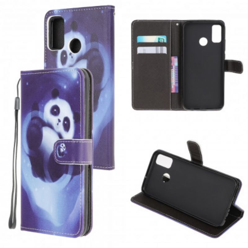 Skyddsfodral Moto G50 Panda Space Strappy