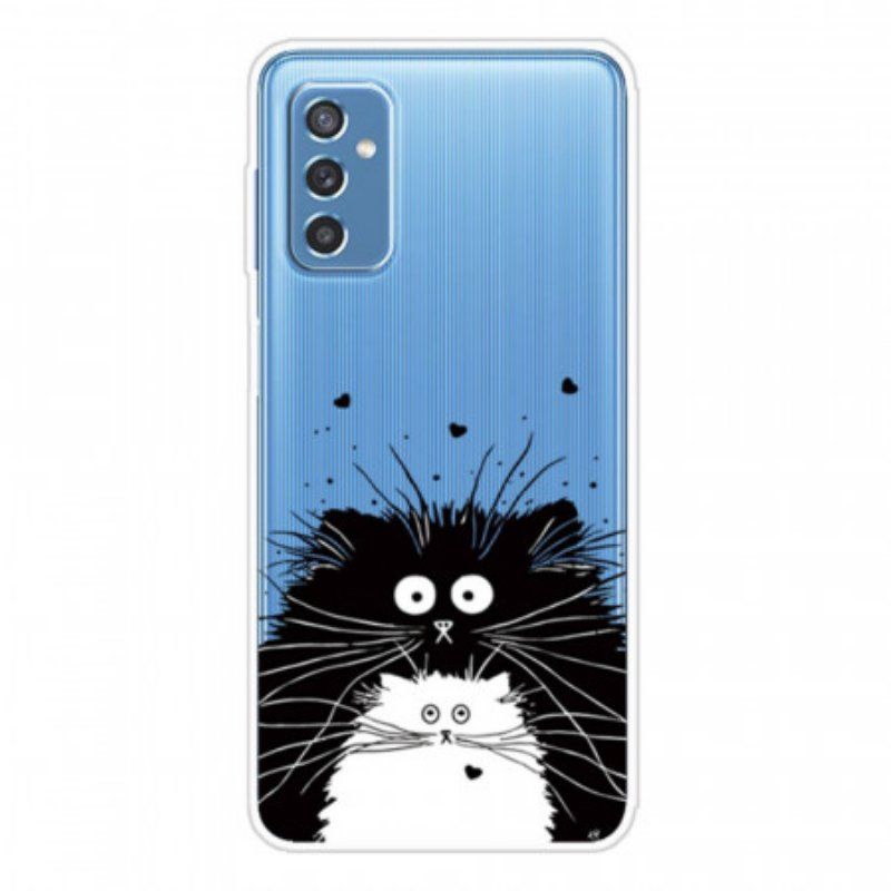 Skal Samsung Galaxy M52 5G Svarta Och Vita Katter