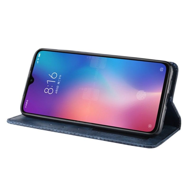 Folio-fodral Xiaomi Mi 9 SE Svart Matt Lädereffekt