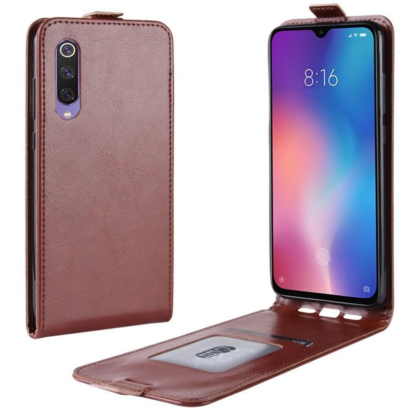 Läderfodral Xiaomi Mi 9 SE Svart Retrovikning