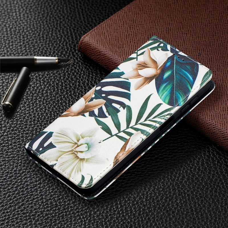 Folio-fodral Samsung Galaxy A32 5G Grön Löv