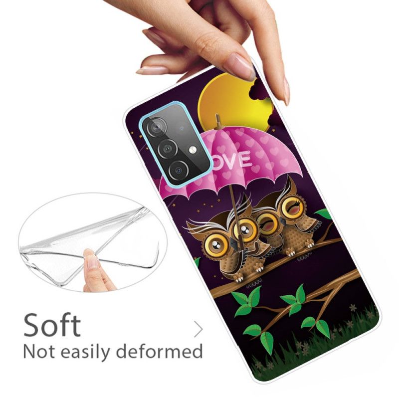 Skal för Samsung Galaxy A32 5G Flexibla Kärleksugglor