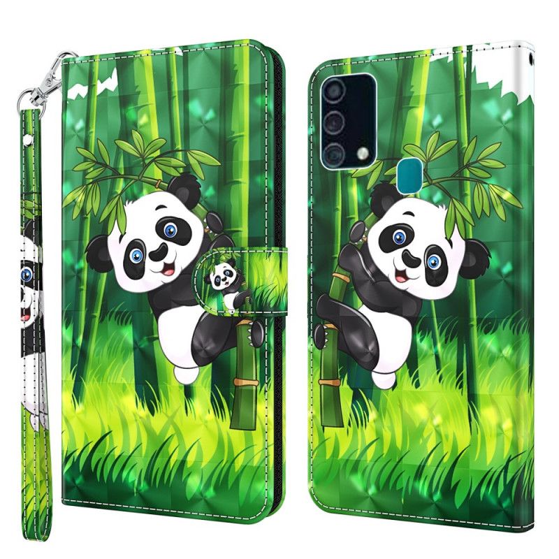 Skyddsfodral Samsung Galaxy A32 5G Ljusfläckpanda Och Bambu