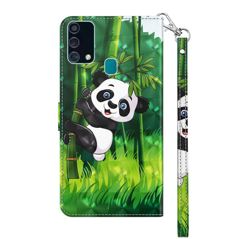 Skyddsfodral Samsung Galaxy A32 5G Ljusfläckpanda Och Bambu