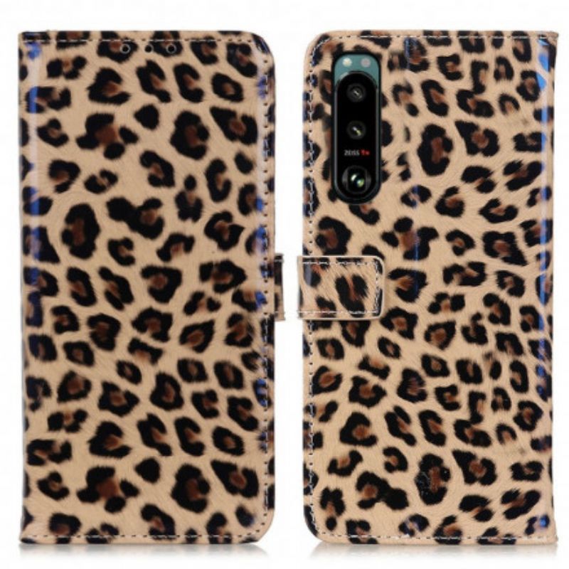 Fodral Sony Xperia 5 Iii Enkel Leopard