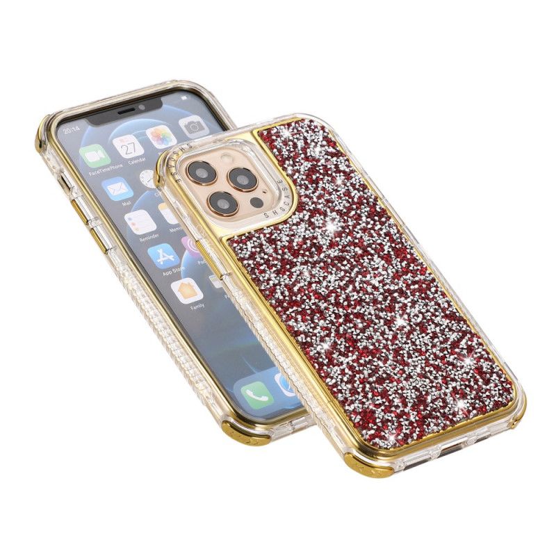 Skal för iPhone 12 / 12 Pro Grå Glittrande Glitter