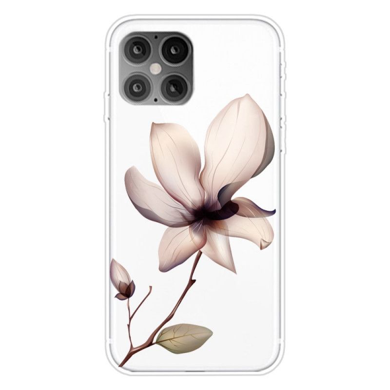 Skal för iPhone 12 / 12 Pro Magenta Premium Blommigt