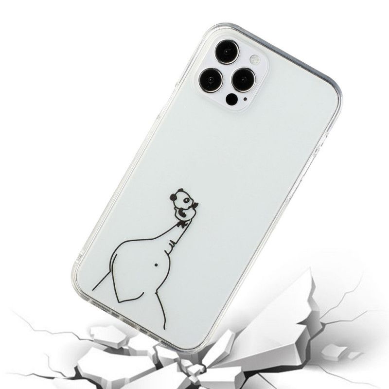 Skal för iPhone 12 / 12 Pro Pandaspel Med Logotyp