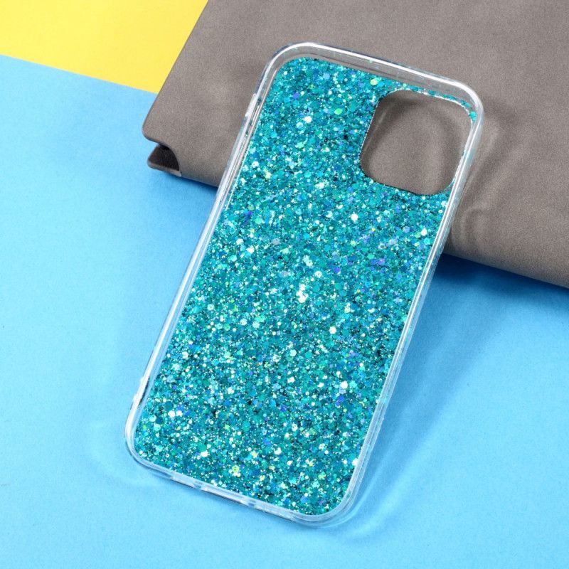 Skal för iPhone 12 / 12 Pro Röd Premium Glitter