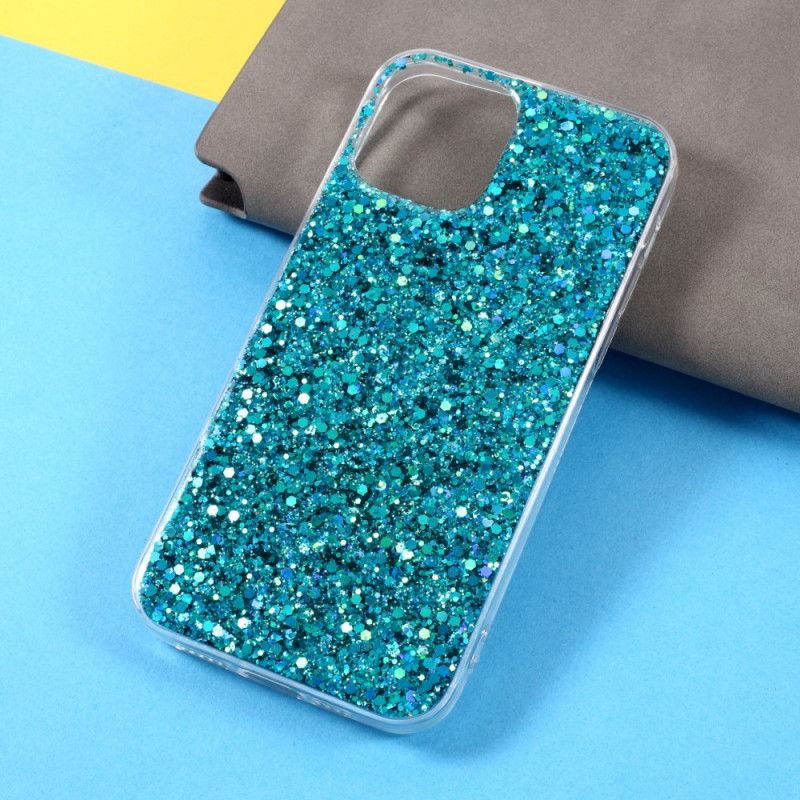 Skal för iPhone 12 / 12 Pro Röd Premium Glitter