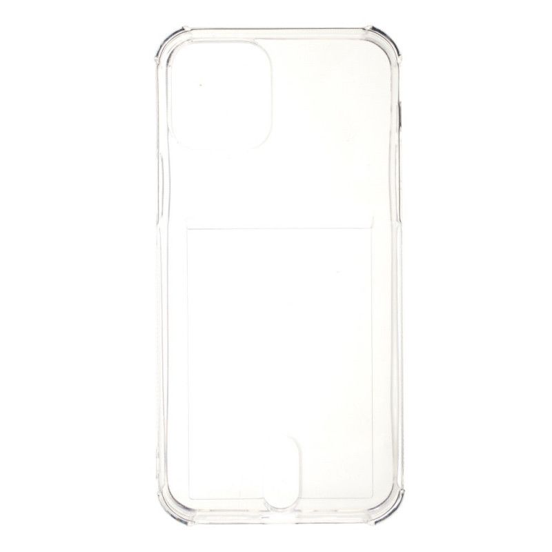 Skal för iPhone 12 / 12 Pro Transparent Korthållare