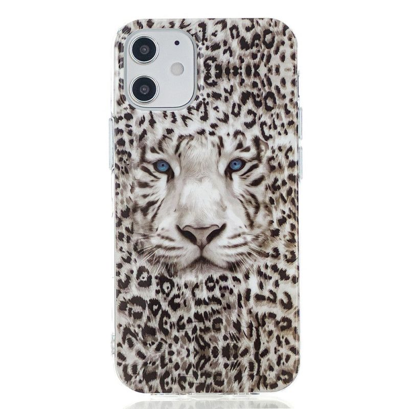 Skal iPhone 12 / 12 Pro Fluorescerande Leopard