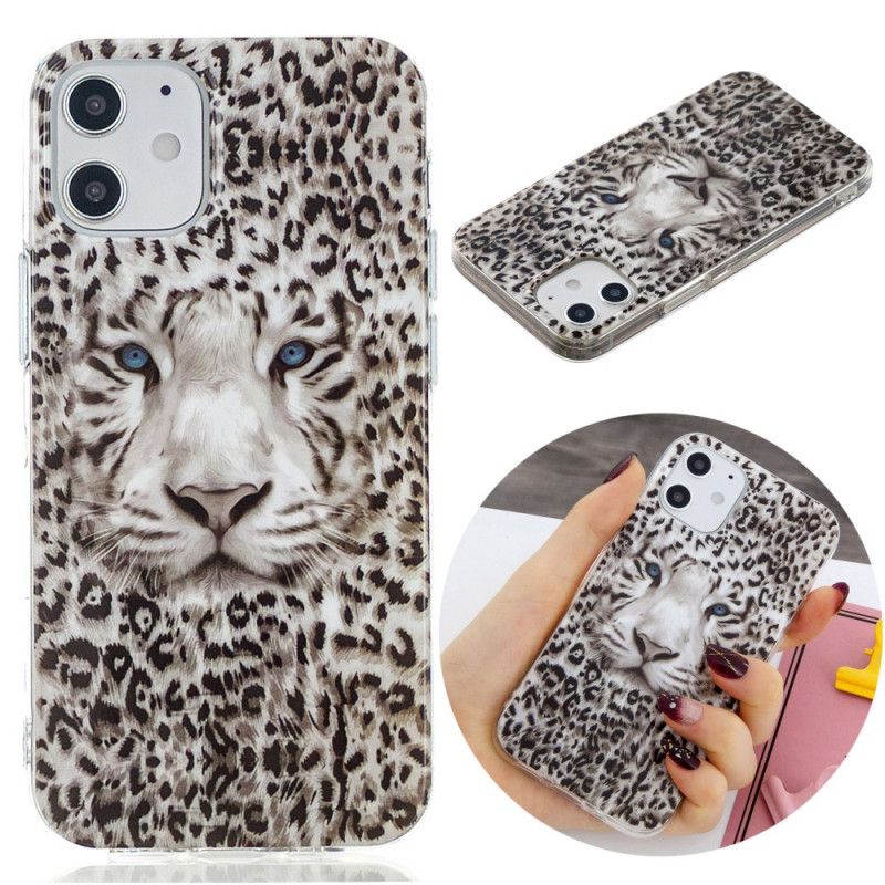 Skal iPhone 12 / 12 Pro Fluorescerande Leopard