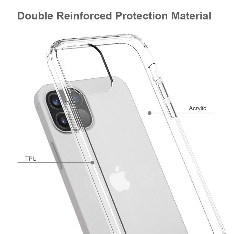 Skal iPhone 12 / 12 Pro Mobilskal Transparent Hybrid