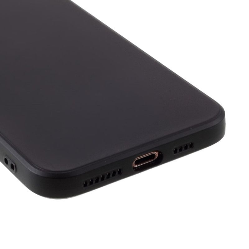 Skal iPhone 12 / 12 Pro Svart Flexibel Silikonfärgad Knapp