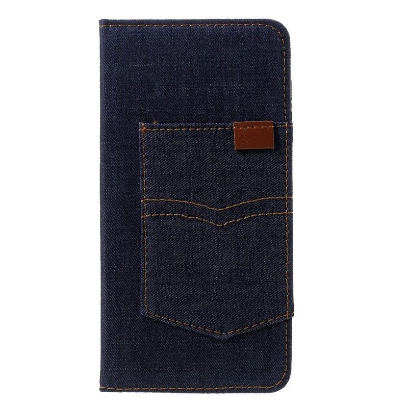 Fodral för iPhone XR Mörkblå Klassiska Jeans