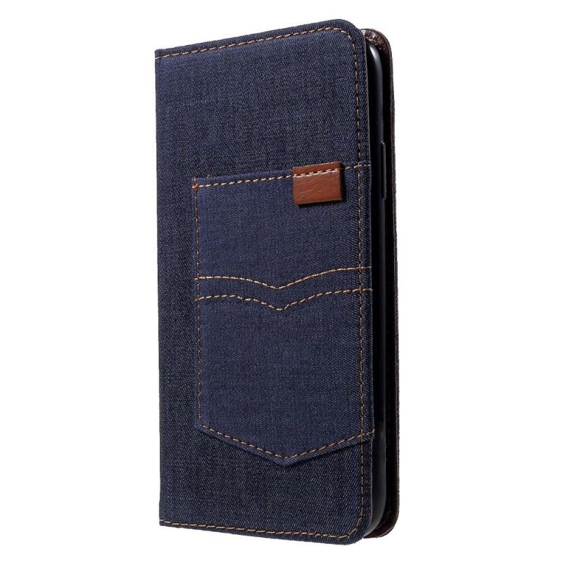 Fodral för iPhone XR Mörkblå Klassiska Jeans