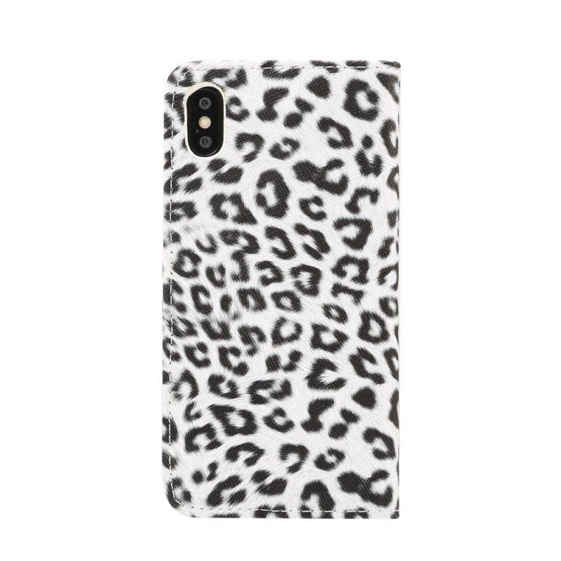 Fodral för iPhone XR Vit Leopard