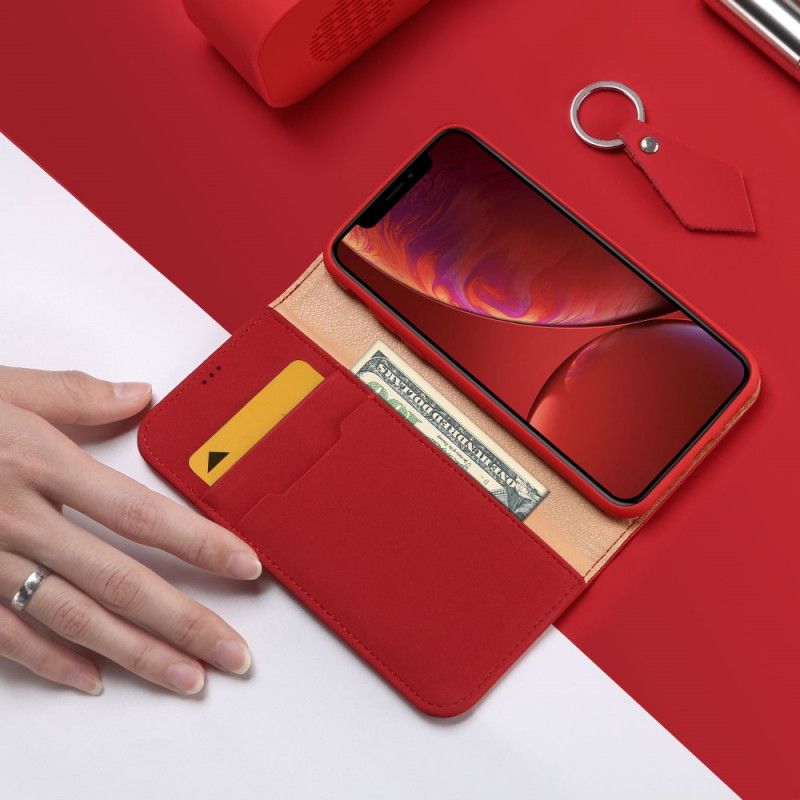 Folio-fodral för iPhone XR Svart Önskar Serie Dux-Ducis