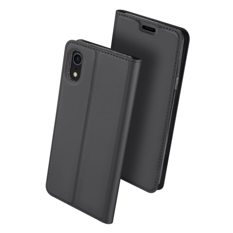 Folio-fodral iPhone XR Svart Förstklassig Serie