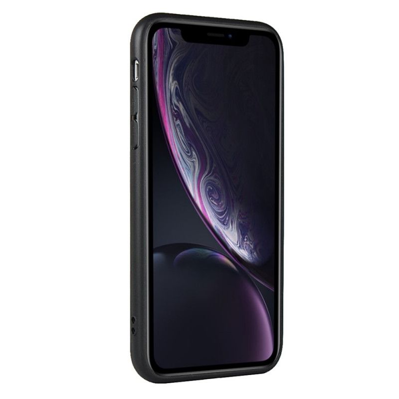 Skal för iPhone XR Röd Monokrom Dubbelkorthållare